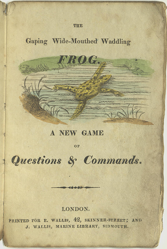 Title page of The Frog