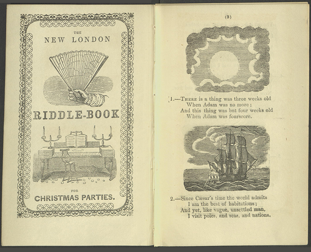 Inside cover and first two riddles