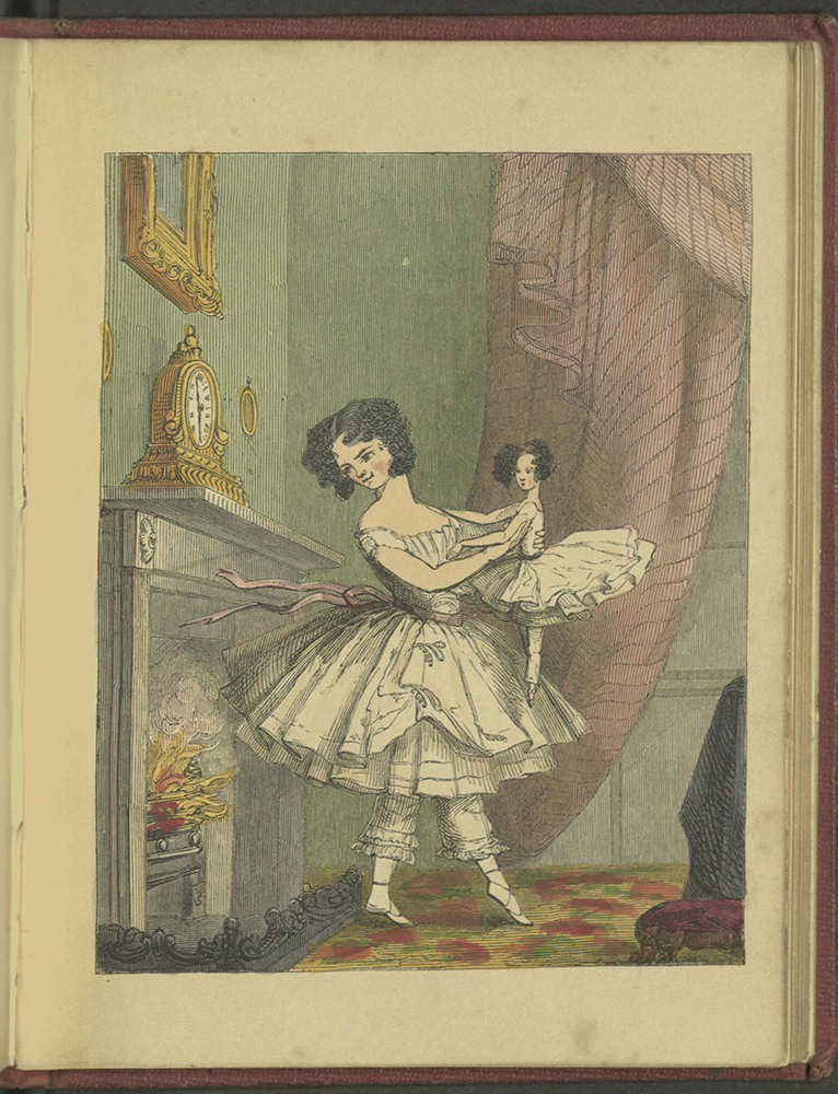 Lady Flora set fire to her skirt while dancing with the doll